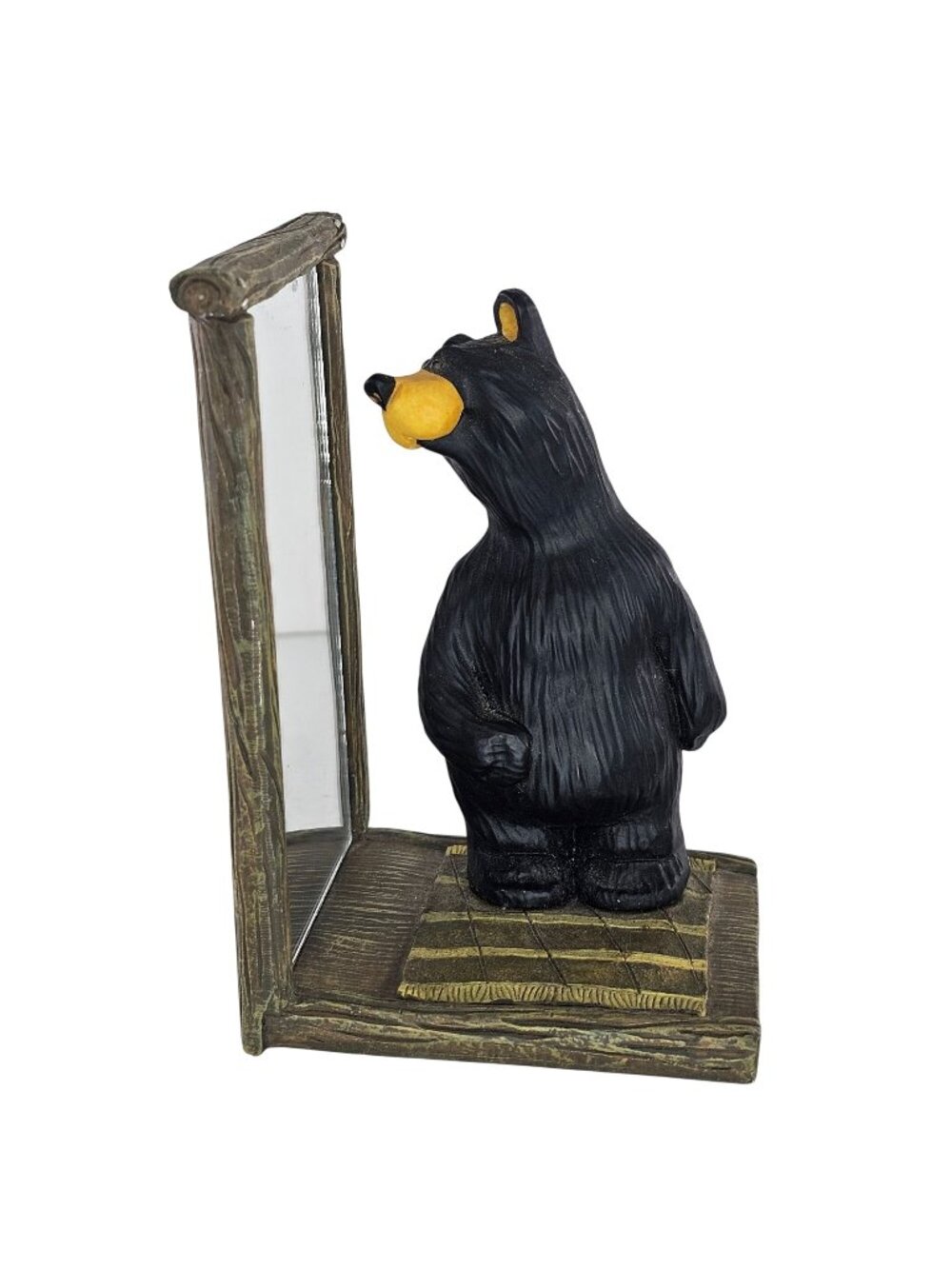 Big Sky Carvers BEARFOOTS Jenny Bear Collection Jeff Fleming Bear in a Mirror